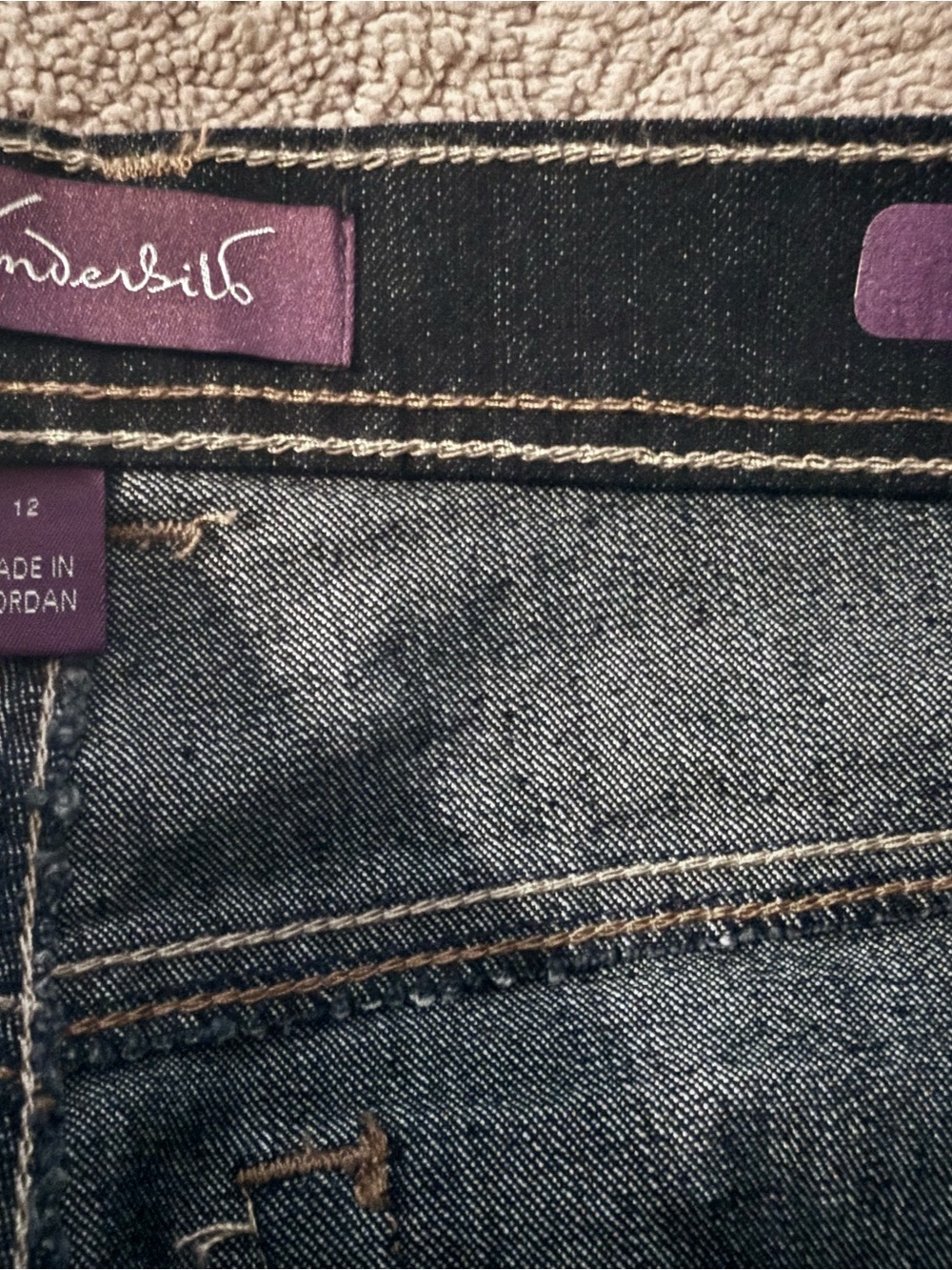 Silver Jeans Co. Straight Leg Jeans Blue Waist 12 Like New - Picture 5 of 5